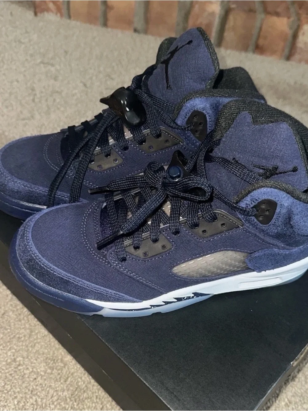 Nike Air Jordan 5 Retro SE Midnight Navy Blue GEORGETOWN NEW IN BOX